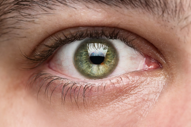 close-up van het menselijk oog - Foto, afbeelding