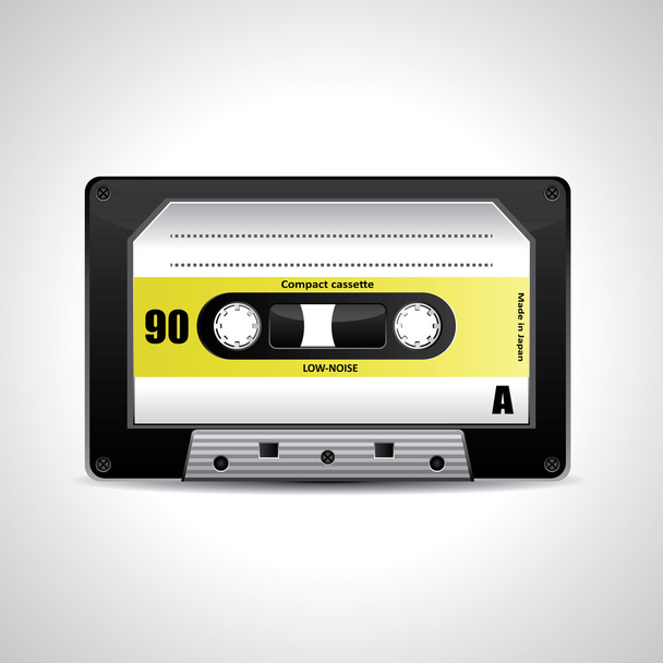 Cassette tape - Vektör, Görsel