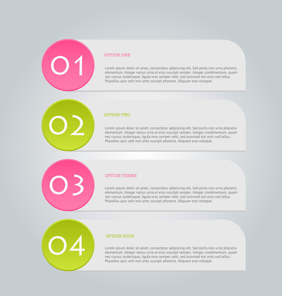 Business infographics template for presentation, education, web design, banners, brochures, flyers. - ベクター画像