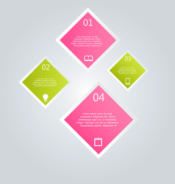 Business infographics template for presentation, education, web design, banners, brochures, flyers. - Vetor, Imagem