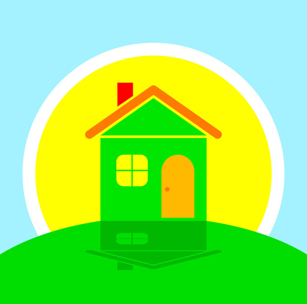 Eco house - Vector, afbeelding