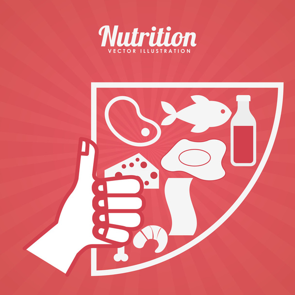 栄養の健康設計 - ベクター画像