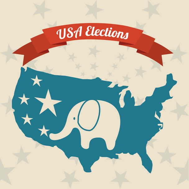 elections day design - Vector, Image