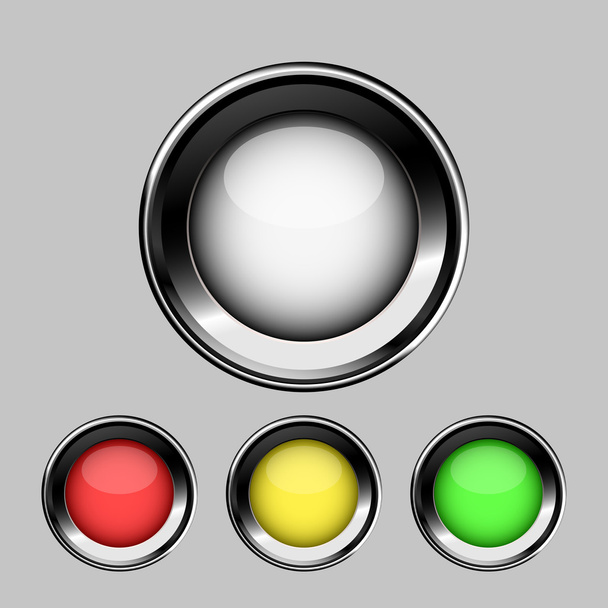 parlak düğmeler - Vektör, Görsel