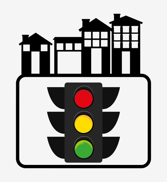 交通信号設計 - ベクター画像