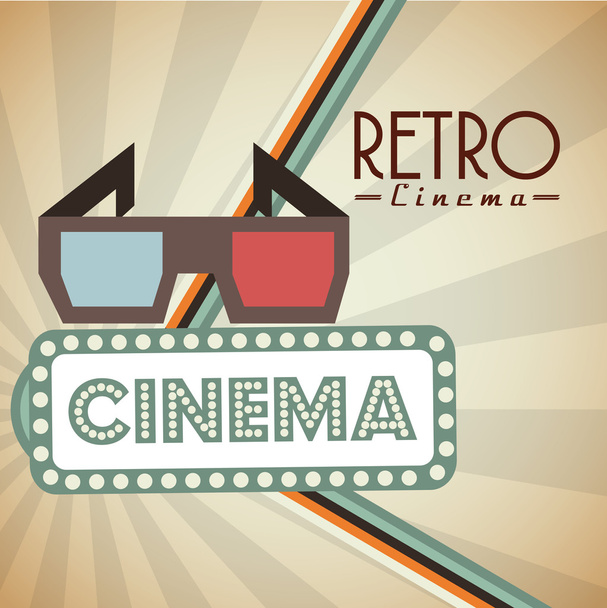 cinema entertainment design - Vetor, Imagem