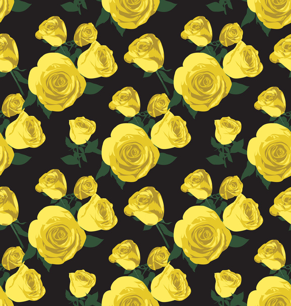 rose  floral seamless pattern - Vector, Image