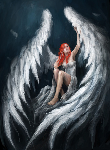 Anioł dziewczyna - Zdjęcie, obraz