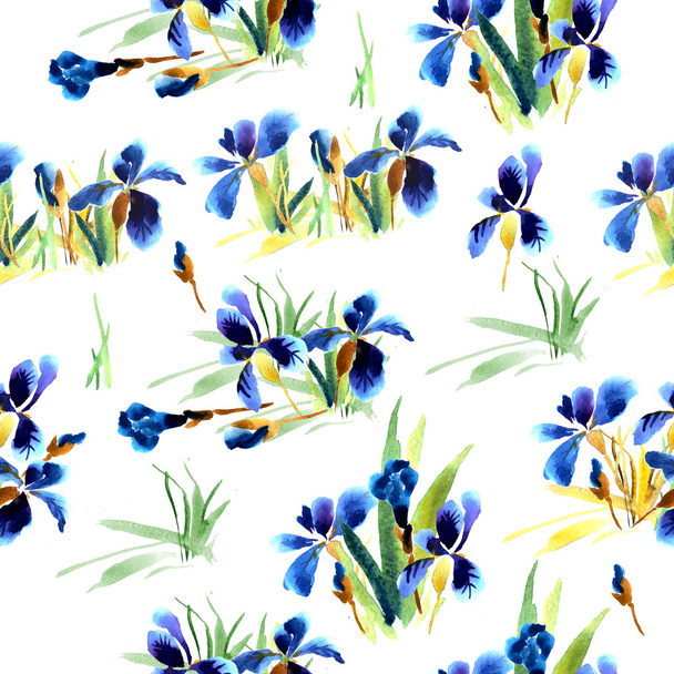 Floral pattern with flowers - Zdjęcie, obraz