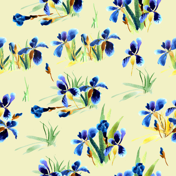 Floral pattern with flowers - Φωτογραφία, εικόνα