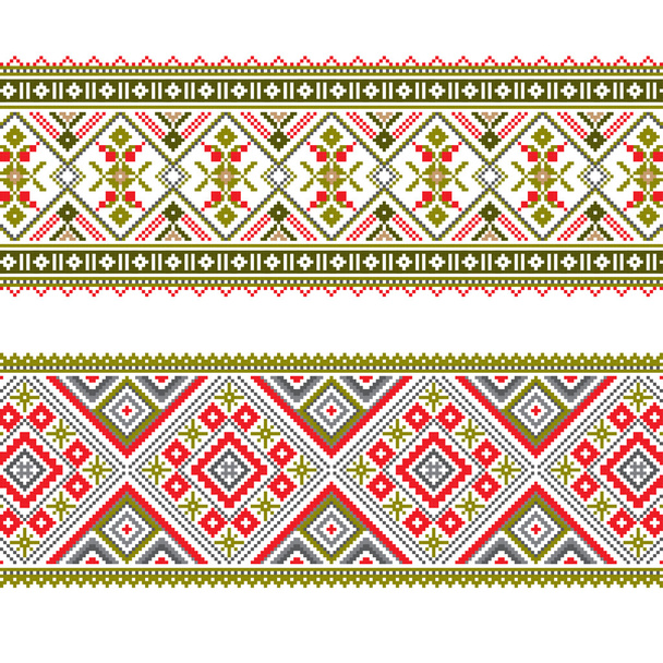 Set di ornamento etnico modello in diversi colori
 - Vettoriali, immagini