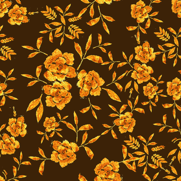 Золотий квіти Мальована Роуз - Фото, зображення