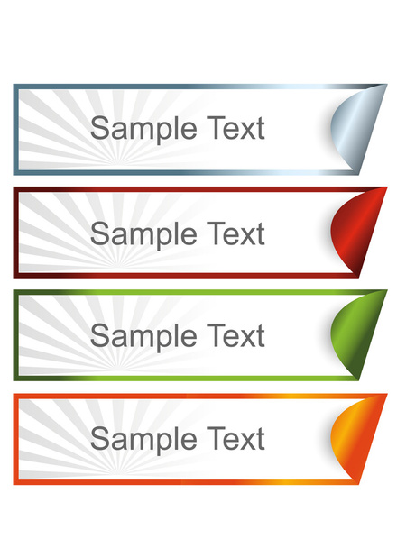 Colorful banners - Vector, Imagen