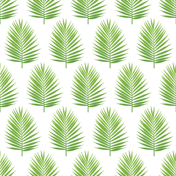 Palm leaf silhouette seamless pattern. Tropical leaves. Vector illustration - Вектор, зображення