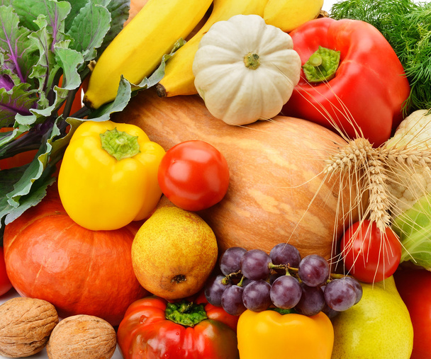 яскравий фон з фруктів та овочів
 - Фото, зображення
