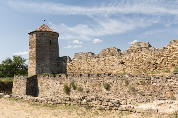 Eski bir kale kule. Belgorod-Dniester, Ukrayna - Fotoğraf, Görsel