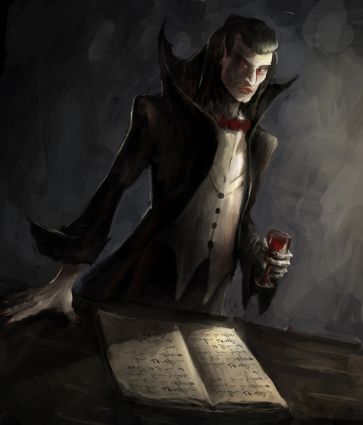 Retrato de vampiro
 - Foto, Imagem