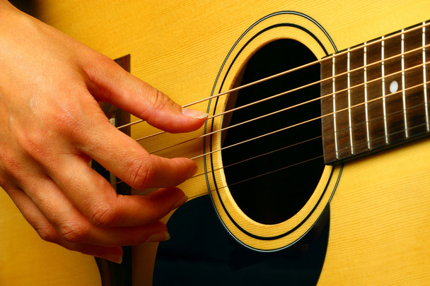 Playing classic spanish guitar - Фото, зображення