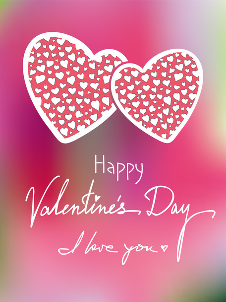 Día de San Valentín tarjeta de felicitación fondo
 - Vector, imagen