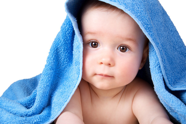 Cute baby in a towel - Foto, immagini