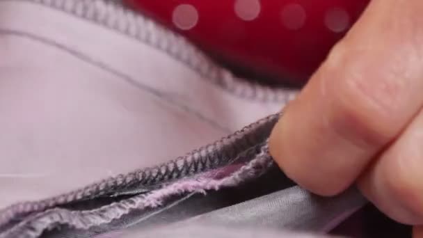 Seamstress Sewing Closeup - Footage, Video