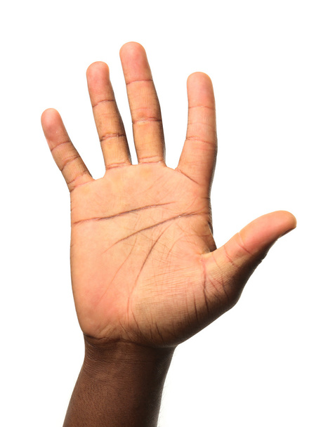 Male hand on white - Фото, изображение