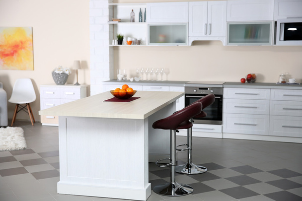 Luxury kitchen interior - Foto, afbeelding