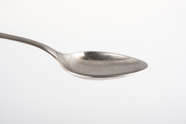 Empty silver desert spoon - Photo, Image