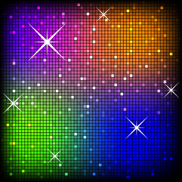 Colorful Disco Vector Background - Διάνυσμα, εικόνα