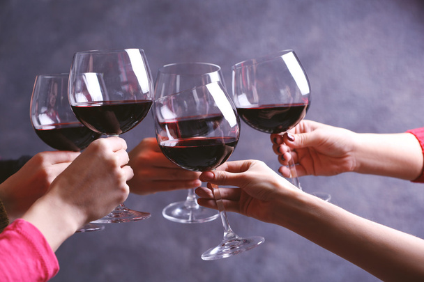 glasses of red wine  - Photo, image