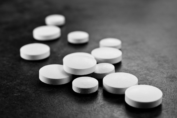 Medicine, white pill - Photo, Image