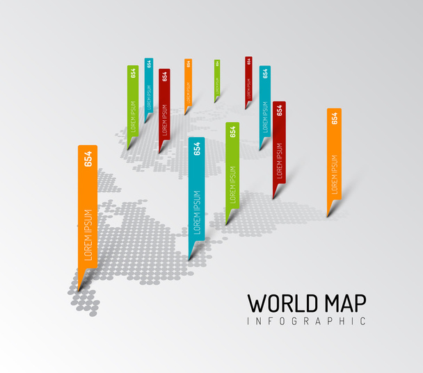 Luce Mappa del mondo
 - Vettoriali, immagini