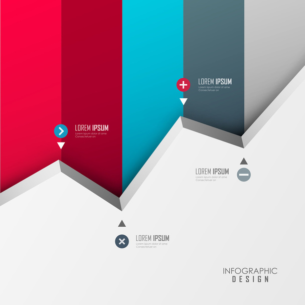 template for infographic or web design - Vektori, kuva