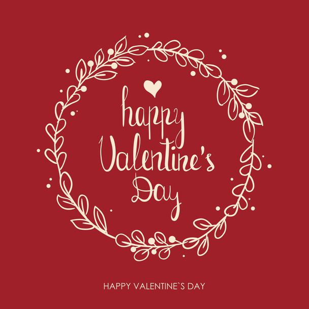 Valentines Day greeting card. - Vector, Image
