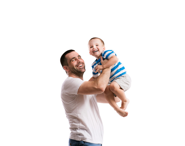 Happy father with his son - 写真・画像