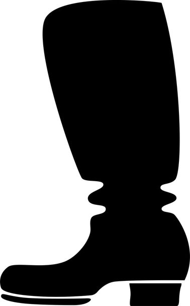 High boot (Silhouette) - Вектор,изображение