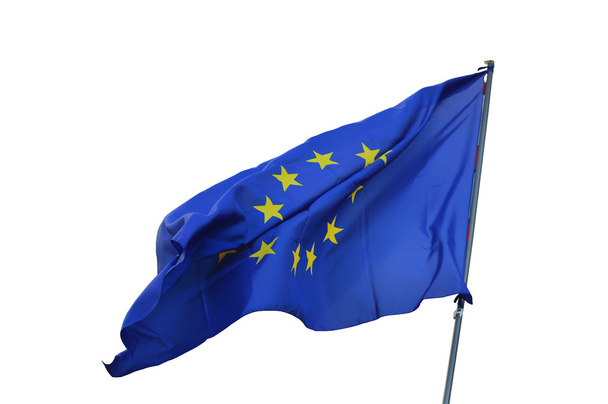 single European flag - Φωτογραφία, εικόνα