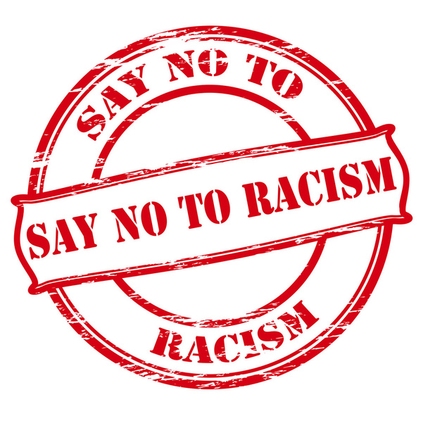 Decir no al racismo - Vector, Imagen