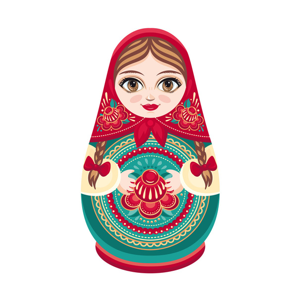 Matryoshka. Babushka doll. - Vector, Image