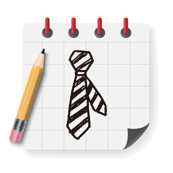 cravatta illustrazione vettoriale doodle
 - Vettoriali, immagini