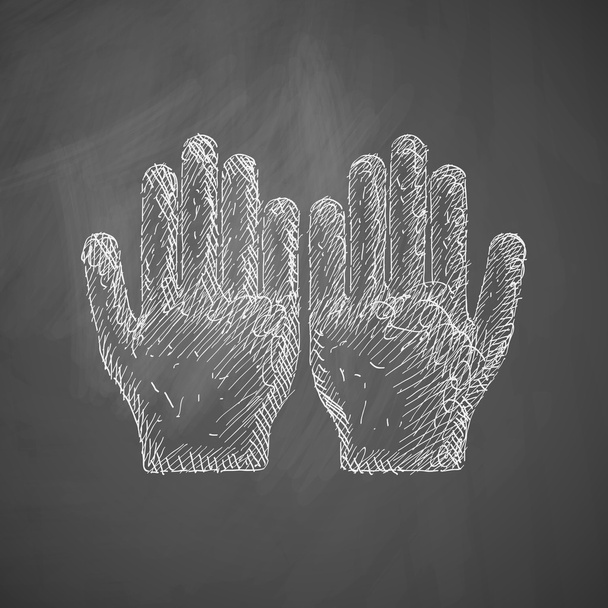 Ikona ruky nakreslené ručně - Vektor, obrázek