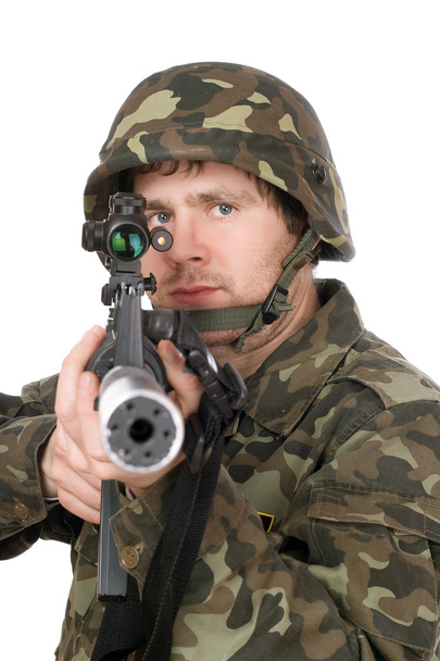 Вооружённый солдат, цель m16
 - Фото, изображение