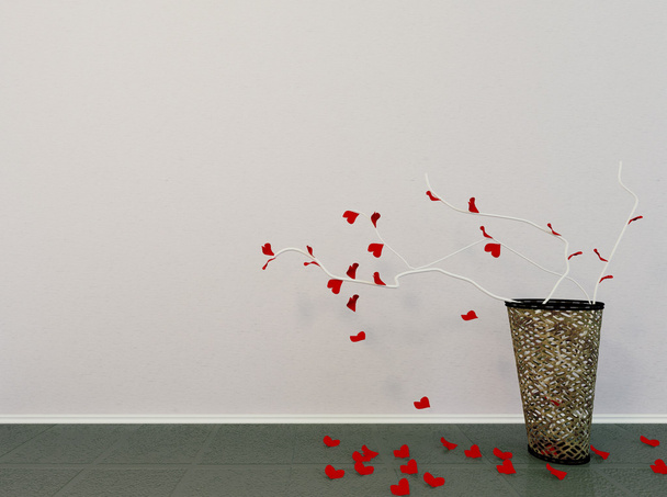 vase with the creative branches, - Foto, Bild