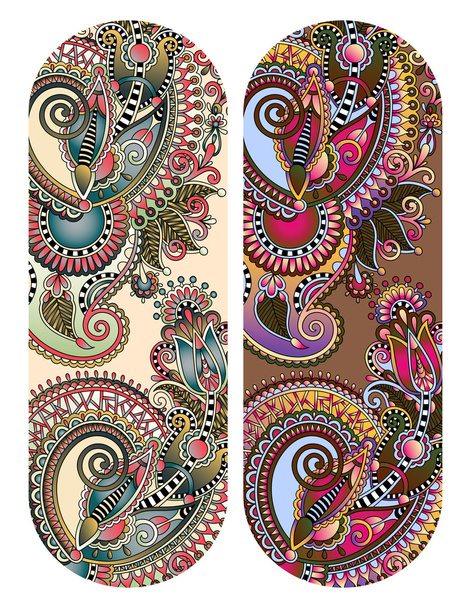 ethnic ornamental paisley floral pattern for made bracelet, stri - Wektor, obraz