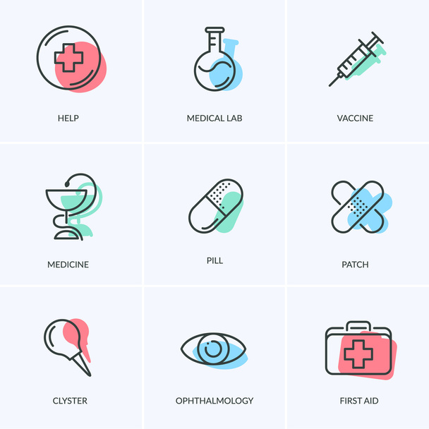 Medical icons pack. - Vector, Image