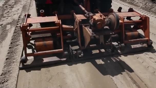 Close of plate compactor mounted on truck. - Footage, Video