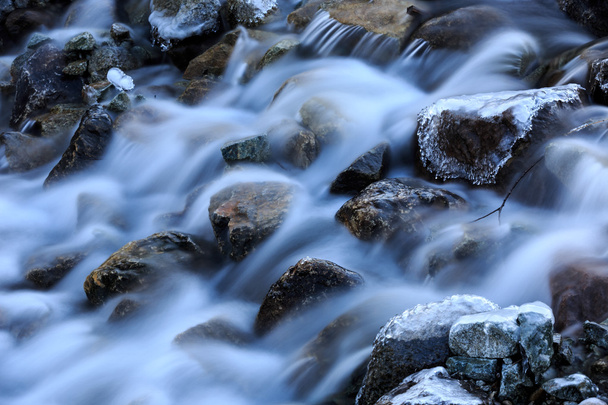 horský potok v zimním období - Fotografie, Obrázek