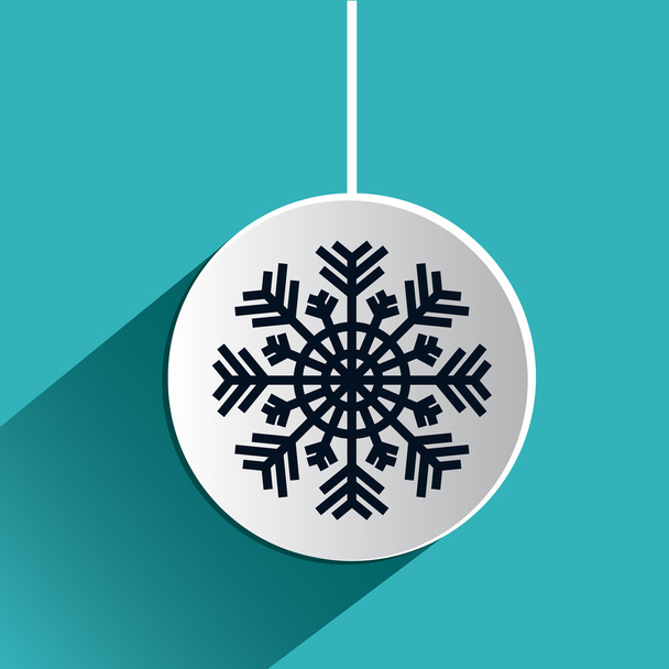 snowflake icon design - Vector, imagen