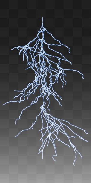 Vektor villámok thunderbolt a átlátszó - Vektor, kép