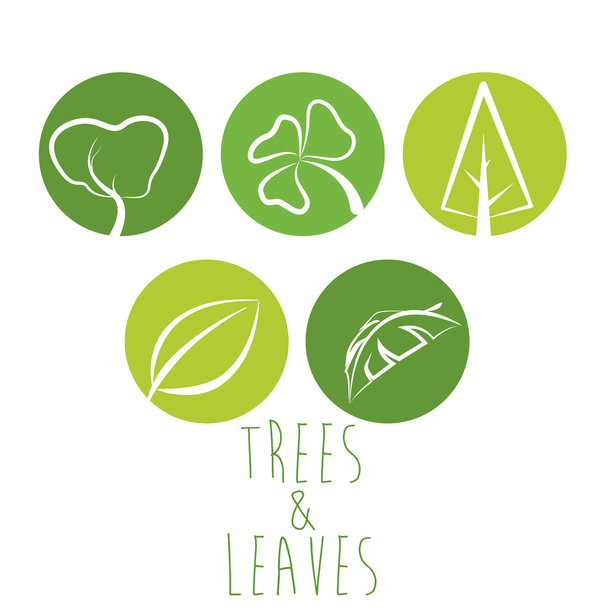 Tree icon design - Vector, imagen